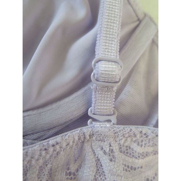 PINK Victoria's Secret 11098906 Women Sz S Lavender Date Unlined Floral Lace Bra - Picture 7 of 7